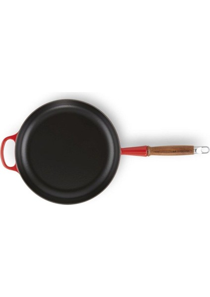 Signature Dökme Demir 28CM Tava, Kiraz Renkli Kızartma Tavası