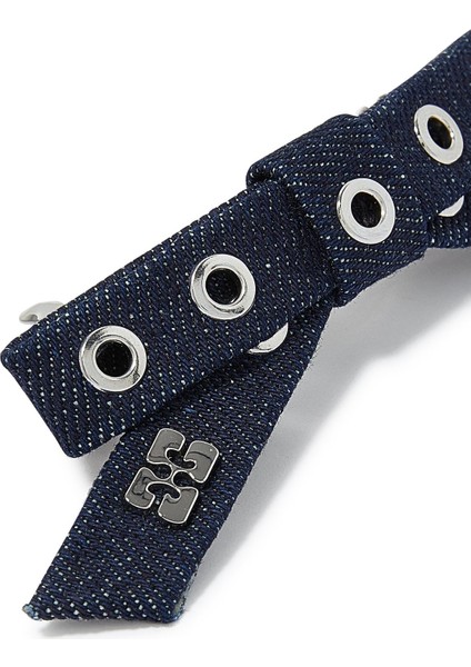 Denim Dantel Kemerli Saç Tokası fırsatları
