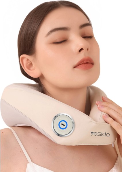 Isı Fonksiyonlu Boyun Masajı Kablosuz 4 Başlıklı Boyun Masaj Aleti Yastığı MG14 indirimleri