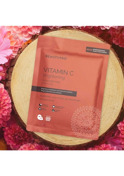 Brightening Collagen Vitamin C Canlandırıcı Yüz Maskesi fiyatları