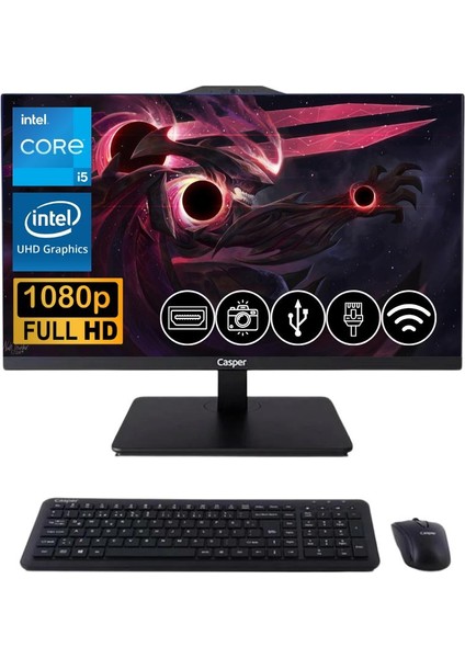 Nirvana İ5-13420H 32GB 512GB M.2 SSD A90.1342-BE00X-V-S Atl4 23.8" Fdos All In One Bilgisayar