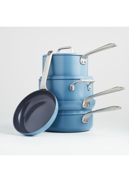 Evencook Seramik Denim, Yapışmaz 8 Parçalı Pişirme Seti Bonuslu fiyatları