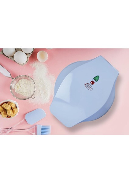 Kurabiye ve Waffle Makinesi,yapışmaz Kaplama, 700W, Eğlenceli Dinozor Deseni