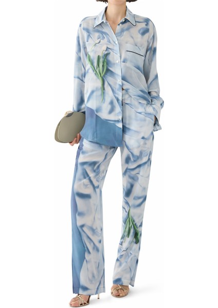 Fırfır Detaylı Pijama Pantolonu