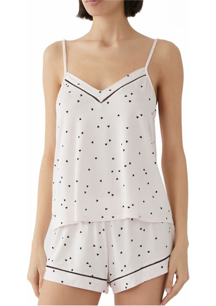 Fiona Iki V Yaka Cami ve Şort Pijama Takımı fiyatları