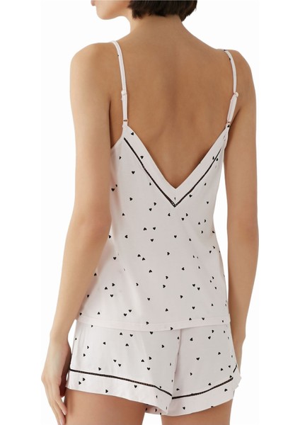 Fiona Iki V Yaka Cami ve Şort Pijama Takımı