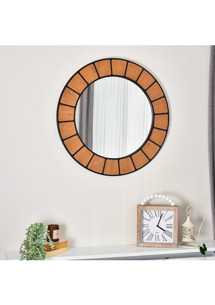 Terra Yuvarlak Dekoratif Duvar Salon Konsol Banyo Aynası