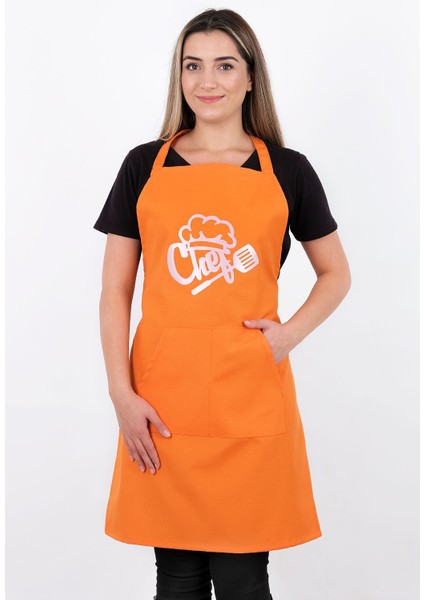 Unisex Master Chef Kanguru Model Mutfak Önlüğü