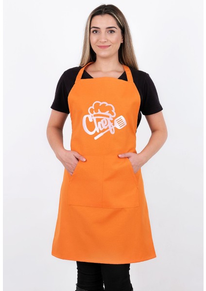 Unisex Master Chef Kanguru Model Mutfak Önlüğü