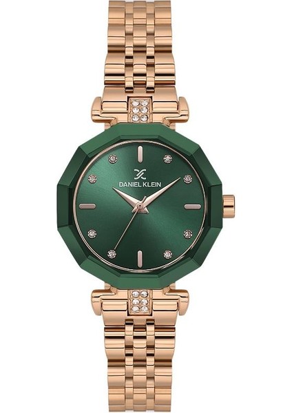 DKE.1.10840-9 Taşlı Tasarım 3 Atm Suya Dayanıklı Rose Kadın Kol Saati