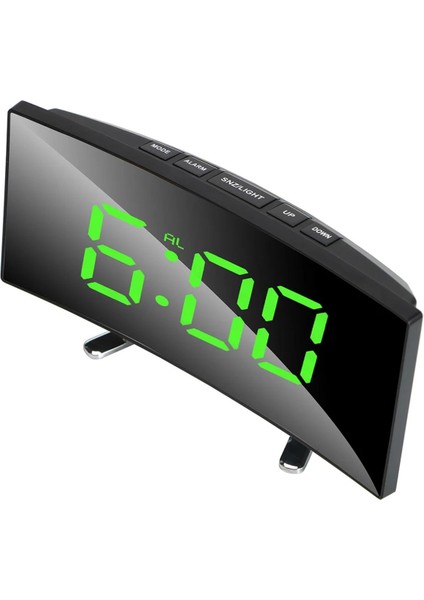 Oval Dijital Masa Saati Alarm Termometre Zaman