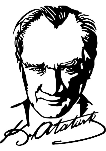 " Atatürk " Metal Duvar Dekorasyon Tablo