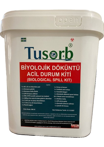 Biyolojik Döküntü Acil Durum Kiti