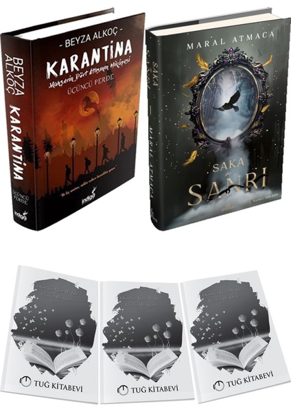 Saka ve Sanrı 1 Ciltli ve Karantina 3 Ciltli Beyza Alkoç 2li Set + Hediyeli
