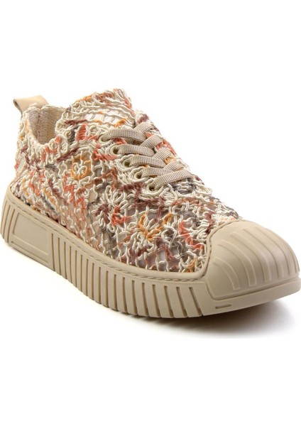 Bej Çok Renkli Leather Kadın Sneaker K01331175016 fiyatları