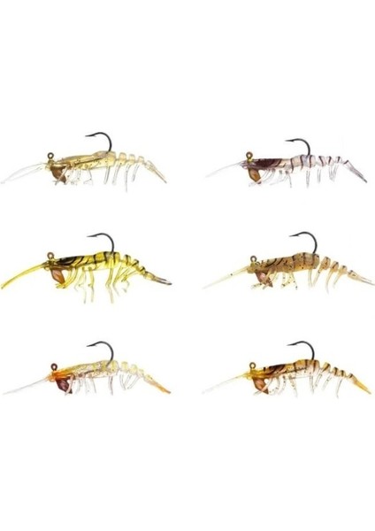 Sakura Shrimp Chibi 5 cm 3.7 gr Silikon Karides