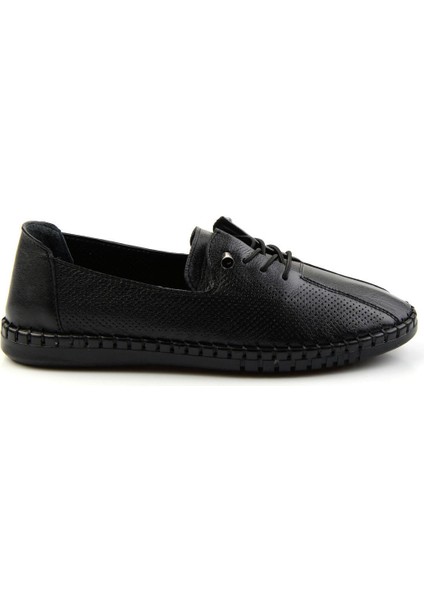 Siyah Leather Kadın Casual Ayakkabı K01028130503