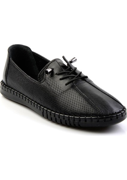 Siyah Leather Kadın Casual Ayakkabı K01028130503