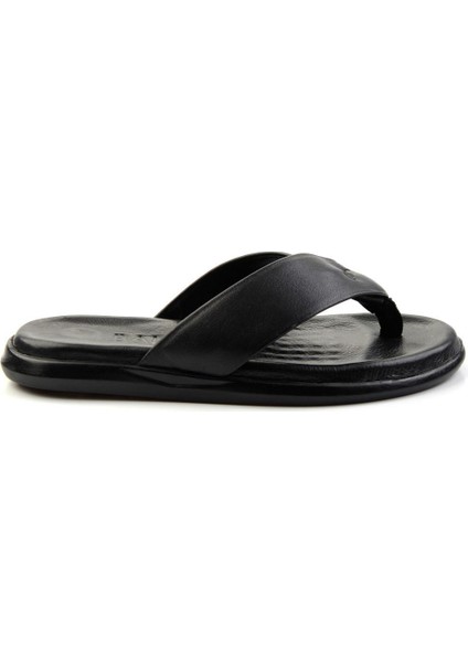 Siyah Leather Erkek Terlik E04557241943