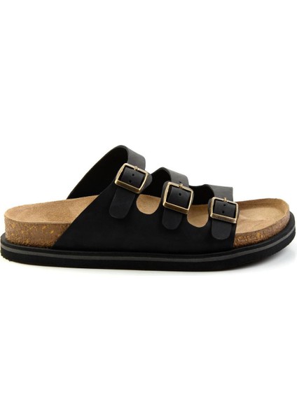 Siyah Leather Erkek Terlik E04801197901