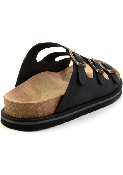 Siyah Leather Erkek Terlik E04801197901
