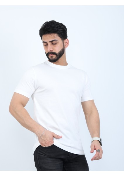Erkek Relaxed Fit Bisiklet Yaka Basic Tişört fiyatları