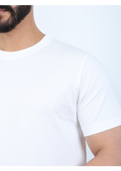 Erkek Relaxed Fit Bisiklet Yaka Basic Tişört modelleri