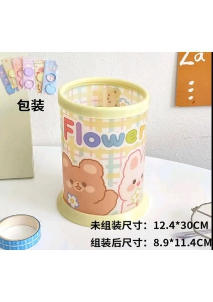 Kawaii Teddy Coco Bear Ayıcık Tavşan Kalemlik Kalem Kutusu Makyaj Kozmetik Düzenleyici fiyatları