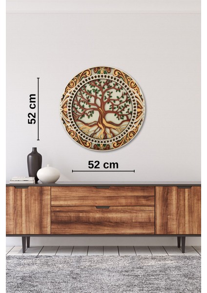 El Yapımı Üç Boyutlu Ahşap Hayat Ağacı Duvar Panosu modelleri