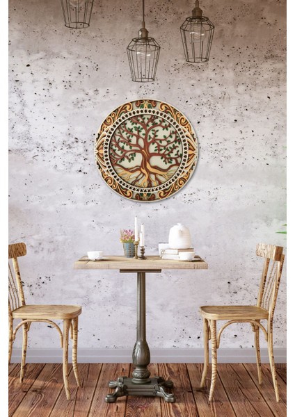 El Yapımı Üç Boyutlu Ahşap Hayat Ağacı Duvar Panosu indirimleri