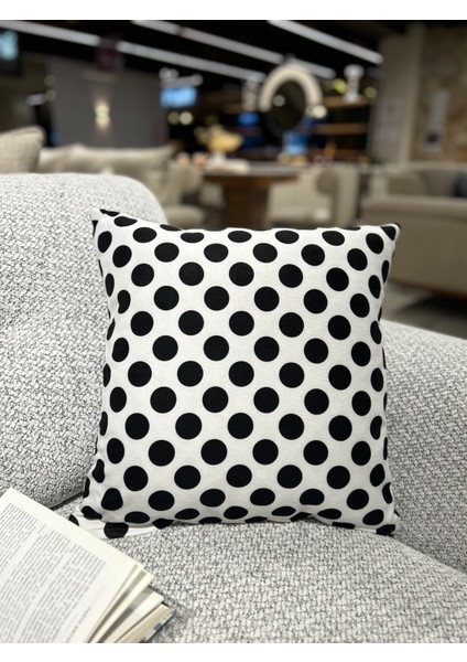 1 Adet Kırlent Kılıfı Dijital Baskı 43 x 43 cm Siyah Beyaz Fermuarlı fiyatları