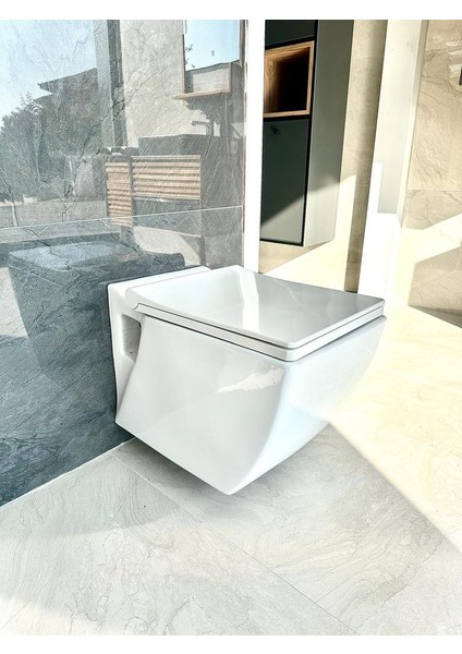 Trend Kare Asma Klozet + Nkp Duroplast Yavaş Kapanır Kapak