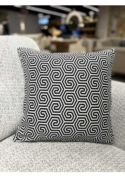1 Adet Kırlent Kılıfı Dijital Baskı 43 x 43 cm Siyah Beyaz Fermuarlı fiyatları