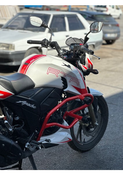 Tvs Rtr 200 Özel Kırmızı Büyük 4 Takozlu Koruma Demiri