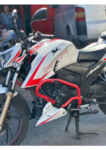 Tvs Rtr 200 Özel Kırmızı Büyük 4 Takozlu Koruma Demiri modelleri