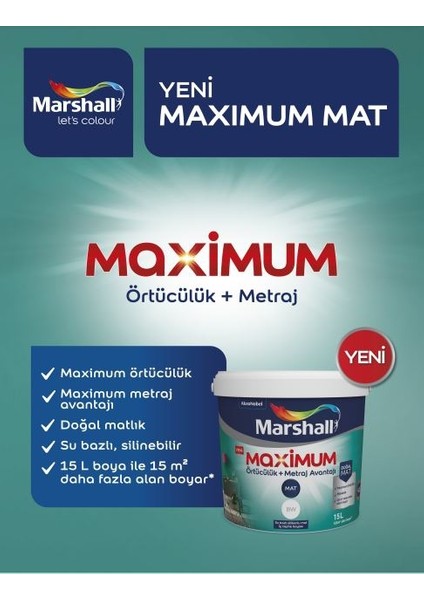 Maximum Mat Silikonlu Sedef Işıltısı 15 Lt. (20 Kg)