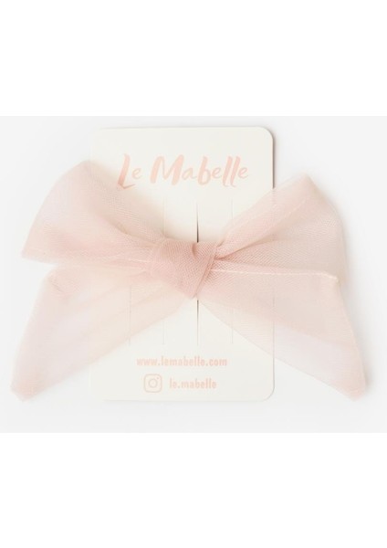 Pudra Bağlama Tül Fiyonk Kız Çocuk Klips Toka