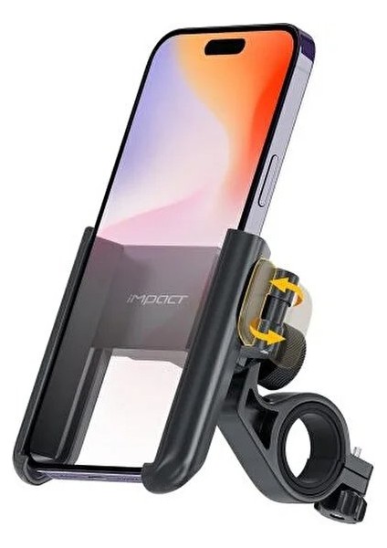 Motorsiklet Telefon Tutacağı - Klemmp Kilit Mandallı Ultra Pratik