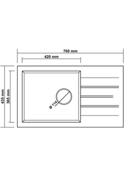 P010 Assos 76 Xl Antrasit Granit Mutfak Eviyesi 76X43.5 cm fiyatları