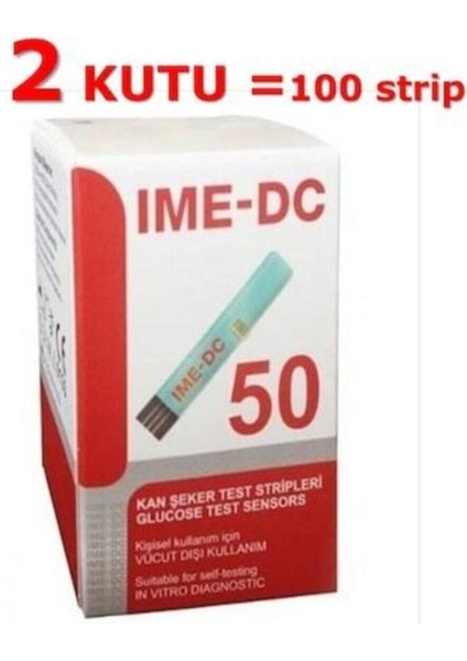 Seker Ölçüm Strip Çubuğu x 2 Kutu