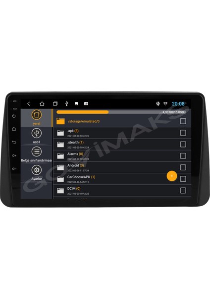 Fıat Egea 2021-2022 4 GB Ram 64 GB Hafıza Android Multimedia Teyp