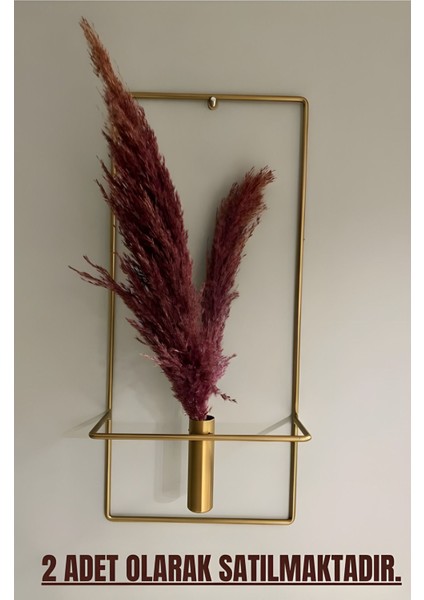 2 Adet Kare Gold Metal Çiçeklik , Modern Dekoratif Metal Çiçeklik fiyatları