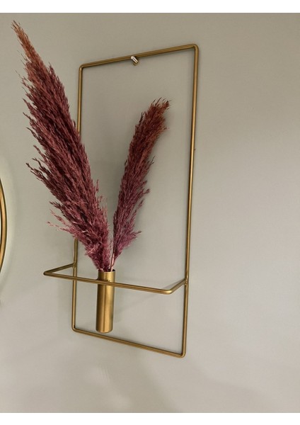 2 Adet Kare Gold Metal Çiçeklik , Modern Dekoratif Metal Çiçeklik fırsatları