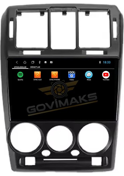 HYUNDAI GETZ 2002-2011 UYUMLU SİYAH 8 GB RAM 128 GB HAFIZA ANDROID MULTIMEDIA TEYP indirimleri