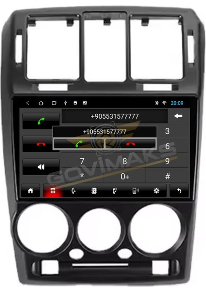 HYUNDAI GETZ 2002-2011 UYUMLU SİYAH 8 GB RAM 128 GB HAFIZA ANDROID MULTIMEDIA TEYP modelleri