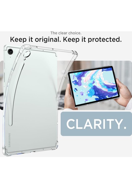 Samsung Galaxy Tab S10 Fe Antishock Köşe Korumalı Şeffaf Shockproof Esnek Kılıf Sm- X520 fiyatları