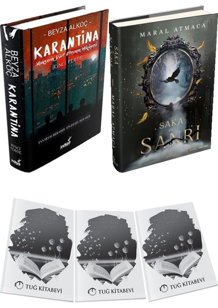 Saka ve Sanrı 1 Ciltli ve Karantina 2 Ciltli Beyza Alkoç 2li Set + Hediyeli