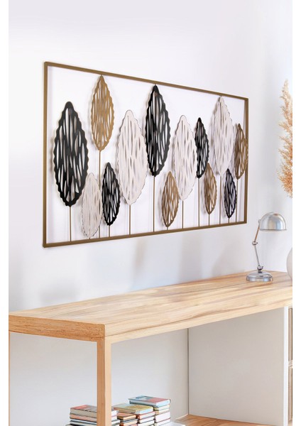 Leafes Metal Duvar Tablosu, Metal Çiçekli Duvar Dekorasyonu, Otel Ev Ofis Duvar Süsü fiyatları