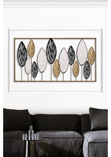 Leafes Metal Duvar Tablosu, Metal Çiçekli Duvar Dekorasyonu, Otel Ev Ofis Duvar Süsü modelleri