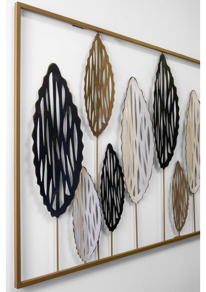 Leafes Metal Duvar Tablosu, Metal Çiçekli Duvar Dekorasyonu, Otel Ev Ofis Duvar Süsü indirimleri